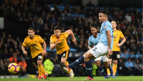 CAN'T STOP, WON'T STOP: Gabriel Jesus finds the back of the net.... again