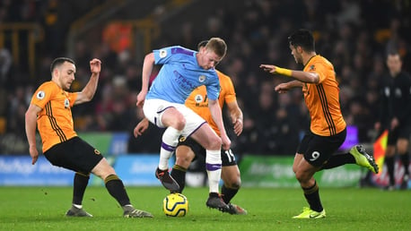 TWINKLE TOES: Silky skills from Kevin De Bruyne when under pressure