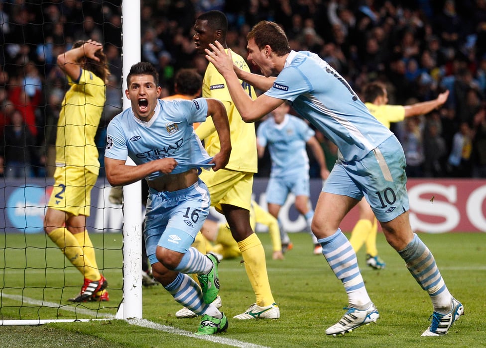 LATE DRAMA : Aguero scores in stoppage time to secure victory over Villarreal in 2011