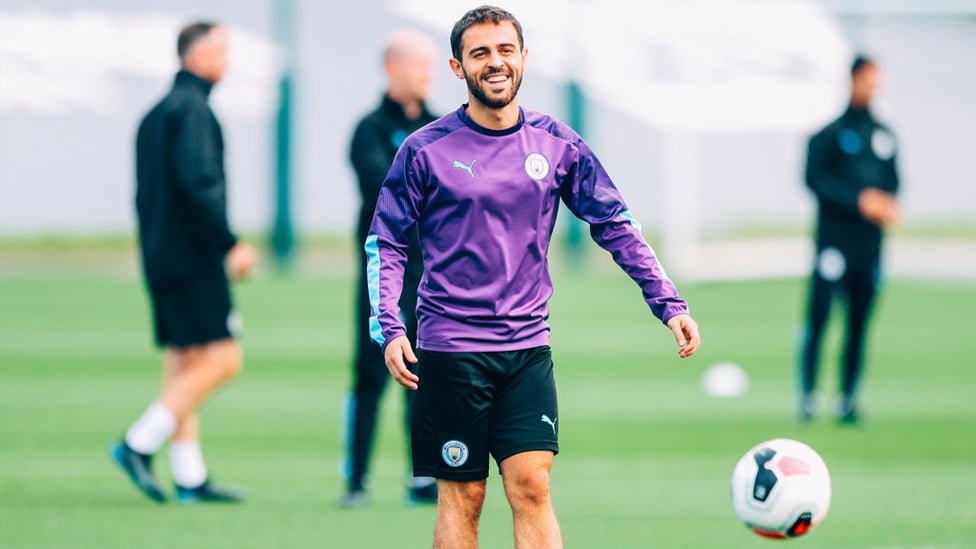 MAGIC MAN : Bernardo Silva was enjoying himself.