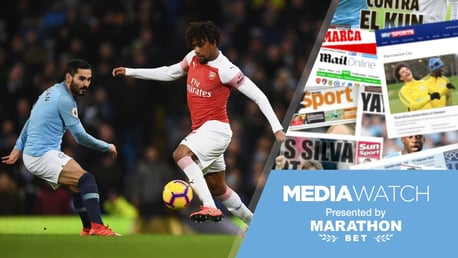 FAVOURITES: Arsenal's Alex Iwobi believes City are in pole position to defend their Premier League title.