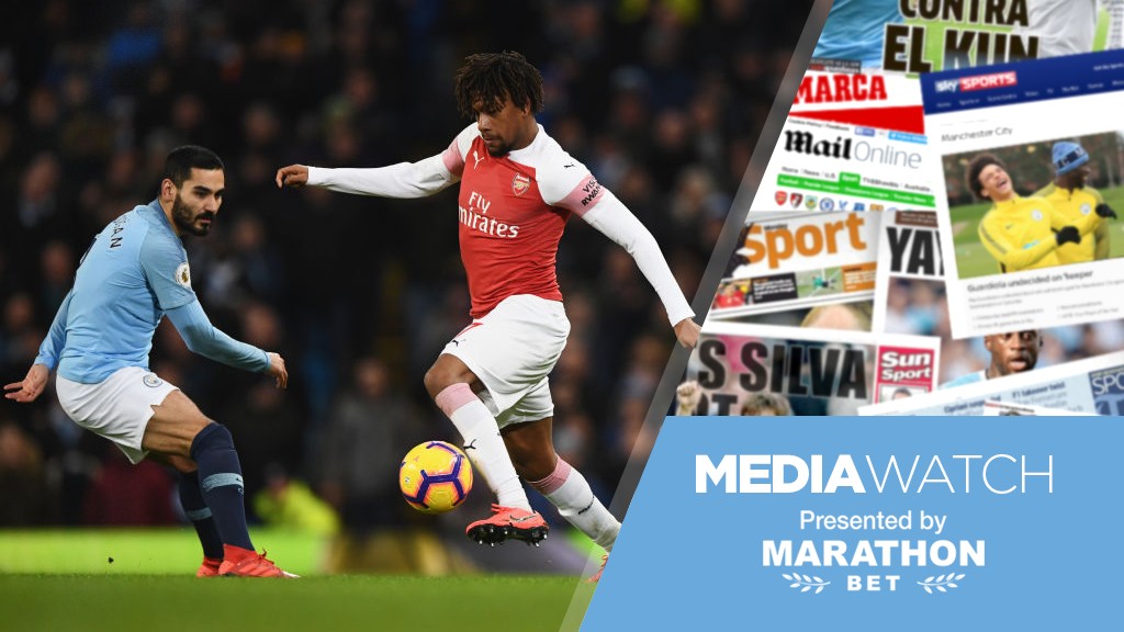 FAVOURITES: Arsenal's Alex Iwobi believes City are in pole position to defend their Premier League title.