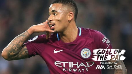 GOTD: Gabriel Jesus' strike from our 3-1 win last season is today's Goal of the Day