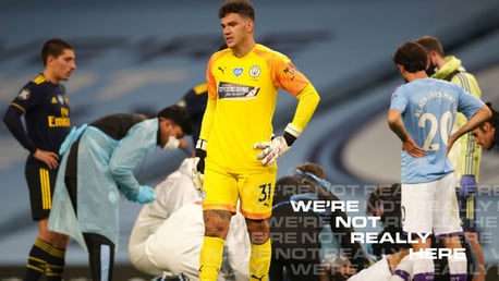 Ederson's relief after Garcia scare