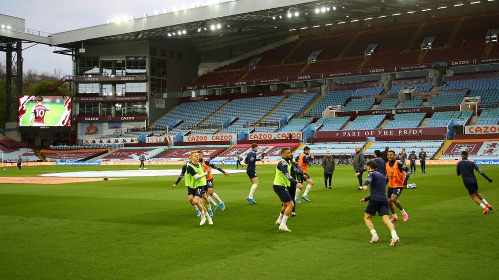 AWAY DAYS : The lads getiting ready to go at Villa Park.
