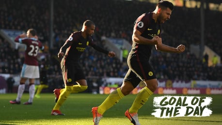 Goal of the day: Aguero v Burnley 2016