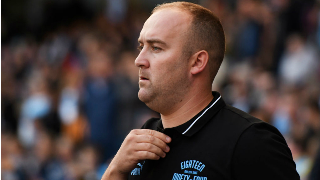 THE BOSS: MCWFC manager Nick Cushing looks on from the sidelines