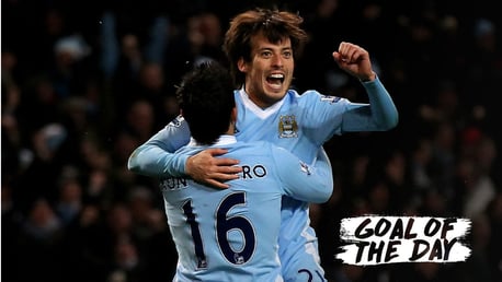 SUCCESS: A superb strike from David SIlva secures three points for Man City back in 2011.