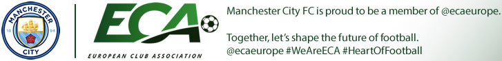 Manchester City FC is proud to be a member of @ecaeurope. #WeAreECA and we safeguard, strengthen and shape European club football. We are the #HeartOfFootball.