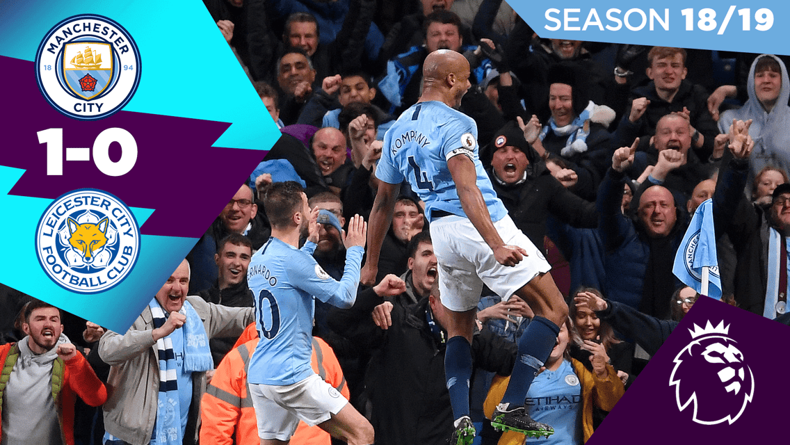 City 1-0 Leicester : Full match replay 2018/19