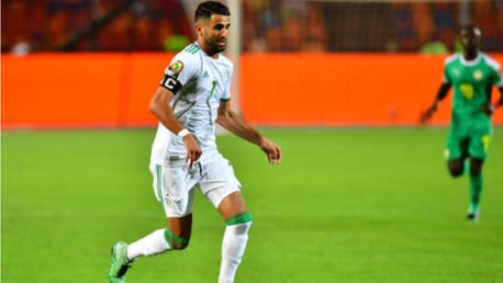 CHAMPION: Riyad Mahrez lifted the African Cup of Nations with Algeria.