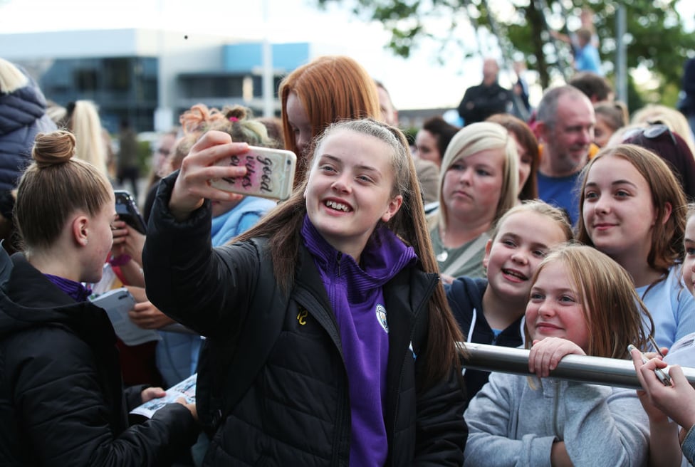 DERBY DELIGHT : A first taste of FA WSL football - the first professional women's Manchester Derby at the Etihad Stadium!