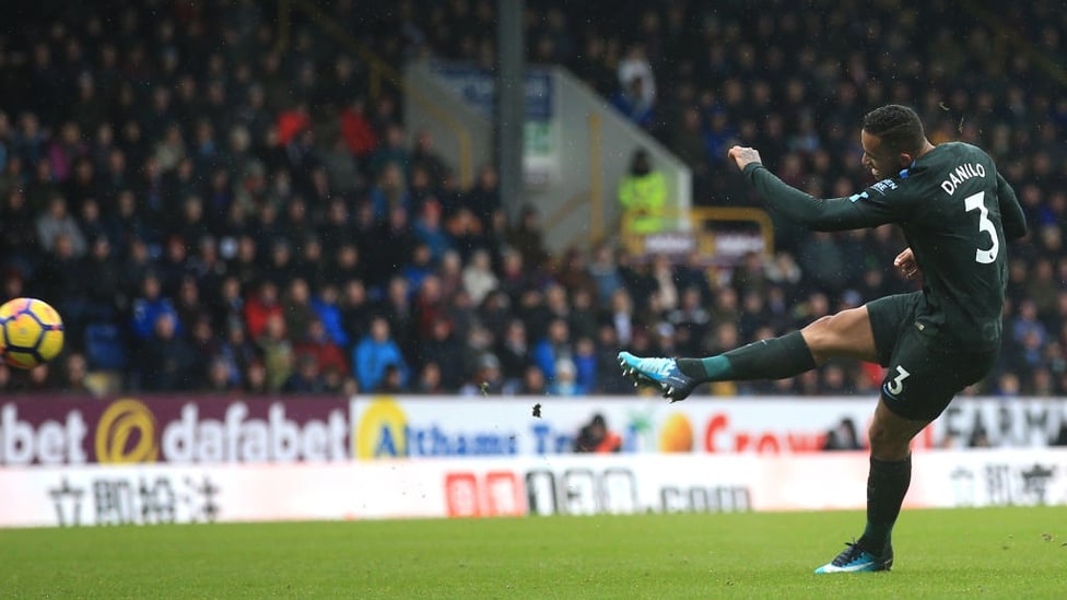 PINPOINT : Danilo unleashes an unstoppable effort to break the deadlock against Burnley in February 2018