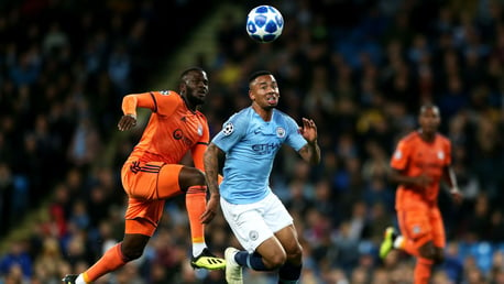 ACTION STATIONS: Gabriel Jesus powers in on the Lyon goal