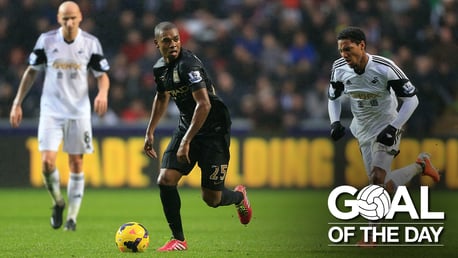 Goal of the Day: Fernandinho v Swansea 2014