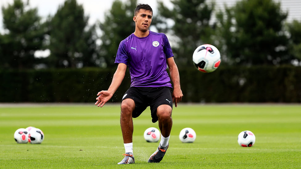 SETTLING IN : Rodri getting used to life at the CFA