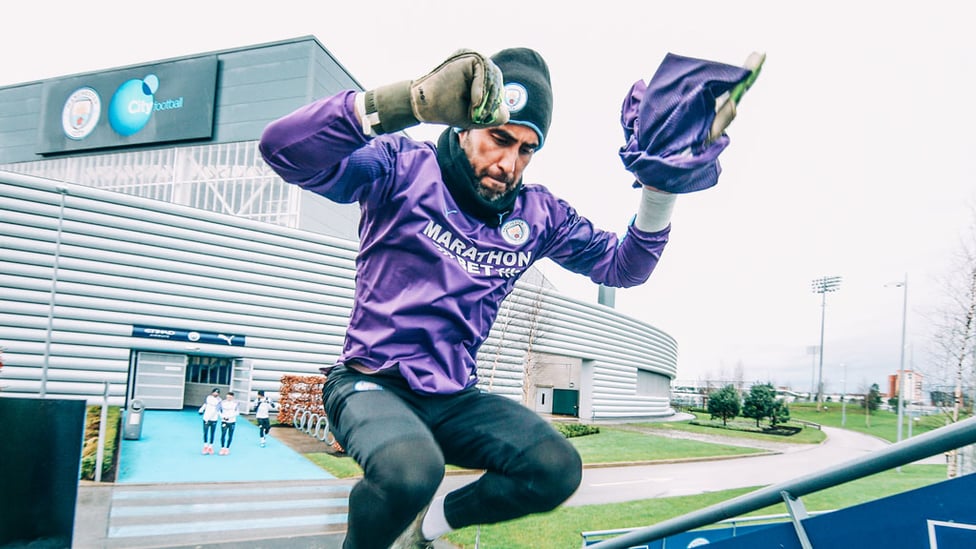 JUMP TO IT! Claudio Bravo can't wait to get cracking