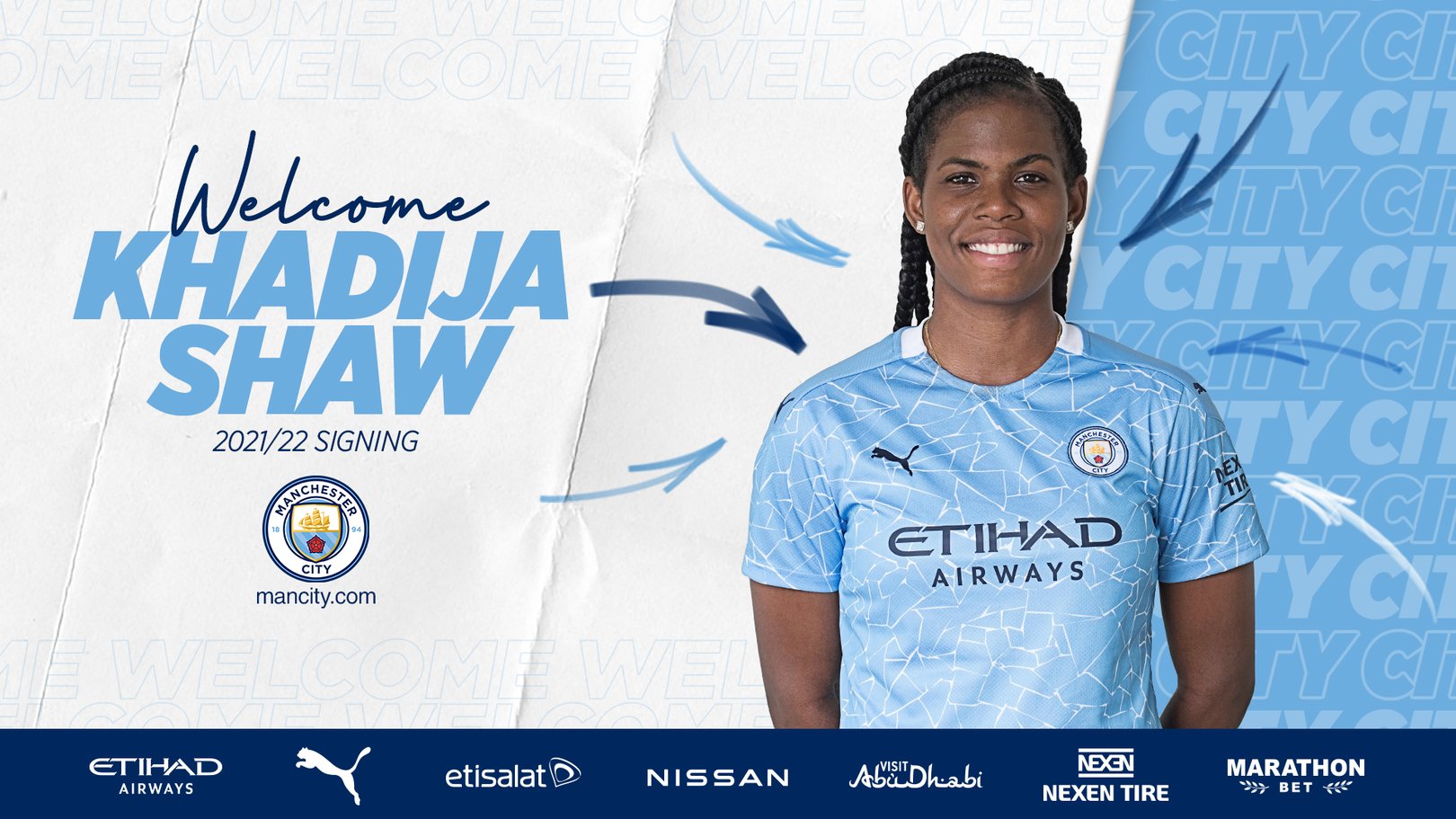 Khadija 'Bunny' Shaw signs for City