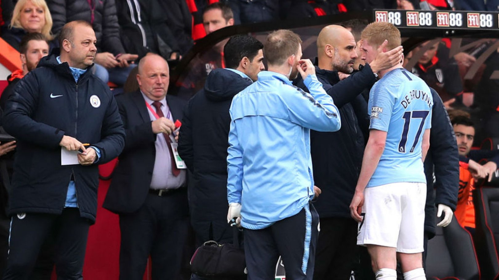 De Bruyne ruled out "for a while" says Pep