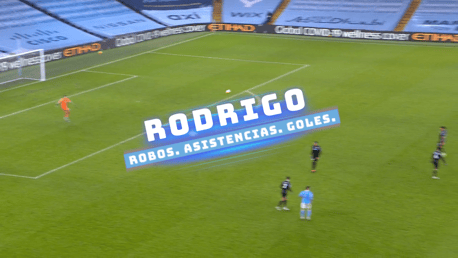 Rodrigo: robos, asistencias y goles