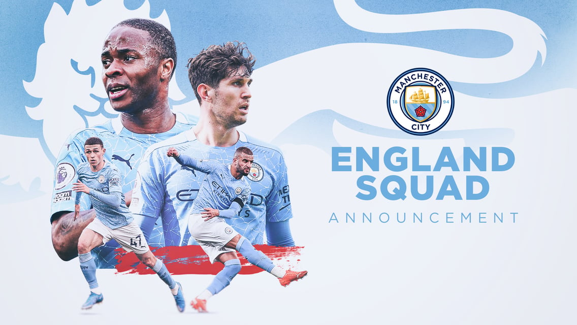 City quartet named in England's Euro 2020 squad