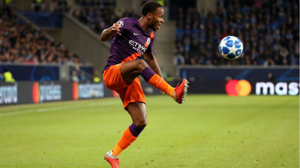 EURO FIGHTER : Raheem Sterling brings the ball under control