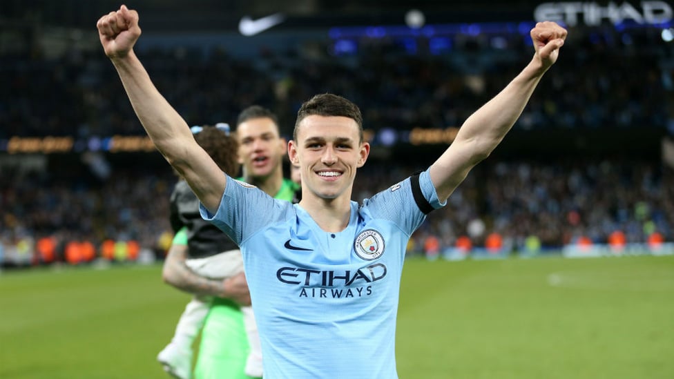 HE'S ONE OF OUR OWN : Phil Foden.