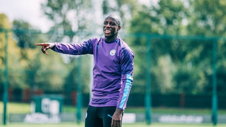 BACK: Great to see Benjamin Mendy back amongst the squad.