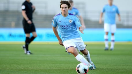ON THE MARK: Adrian Bernabe scored City's second goal in our 2-0 Leasing.com Trophy win at Rochdale