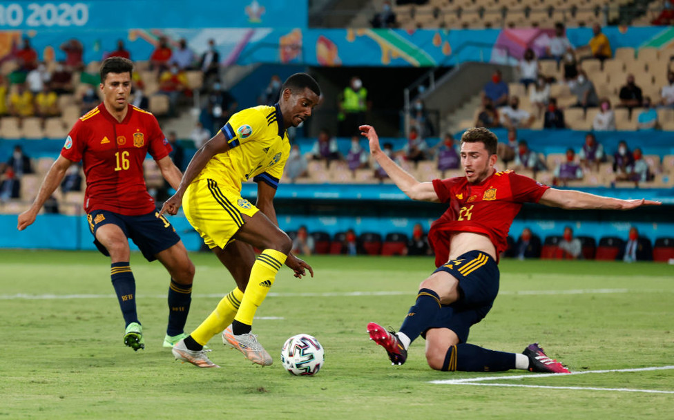 DEBUT. : Rodrigo, Laporte, y también Ferran Torres, jugaron su primer partido en una Eurocopa.
