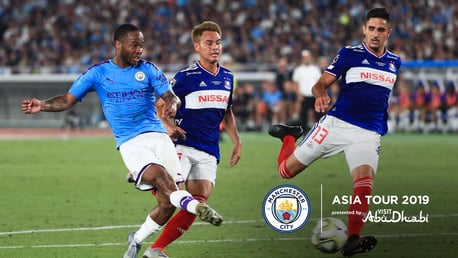 FANTASTIC 4: Sterling scored four goals in as many games during our Asia Tour