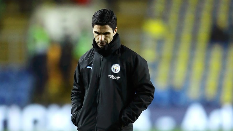 DEEP IN THOUGHT : Mikel Arteta