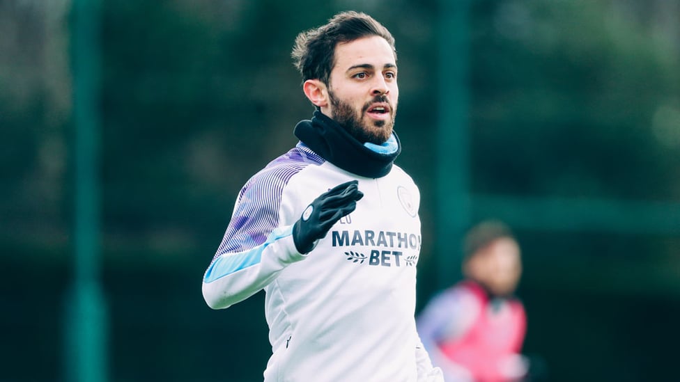 ON THE CHARGE : Bernardo Silva gets moving.