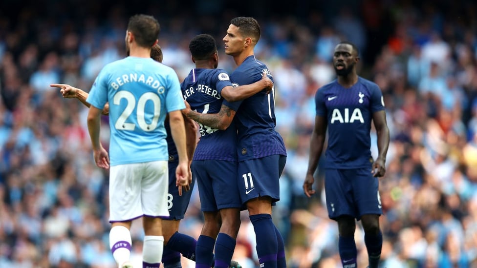 LEVELLER : Erik Lamela's strike restored parity.