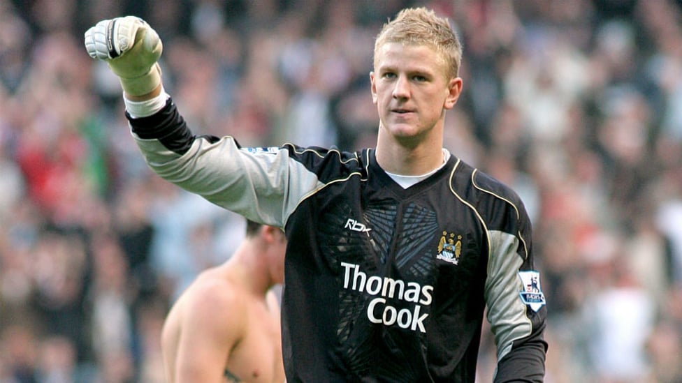 DEBUT : A young Joe Hart keeps a clean sheet against Sheffield United 2006.