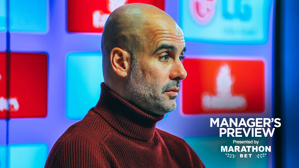 PEP TALK: The boss gives us an update ahead of the game against Port Vale
