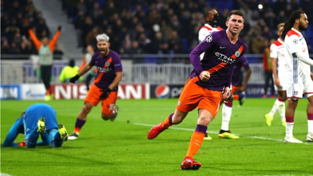 LEVEL BEST: Aymeric Laporte celebrates his goal