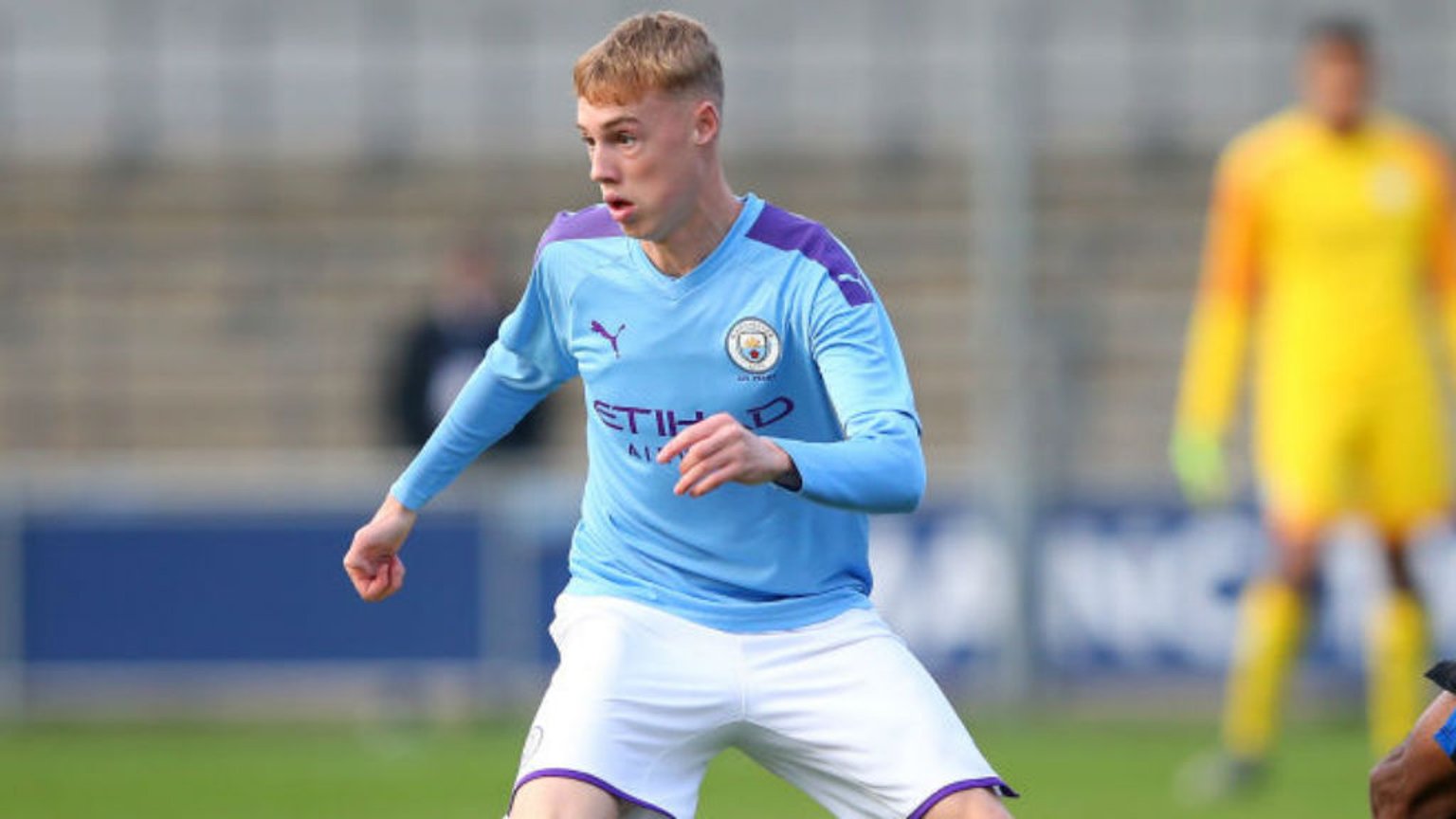 TREBLE HIT: Skipper Cole Palmer claimed a superb hat-trick for City's Under-18s