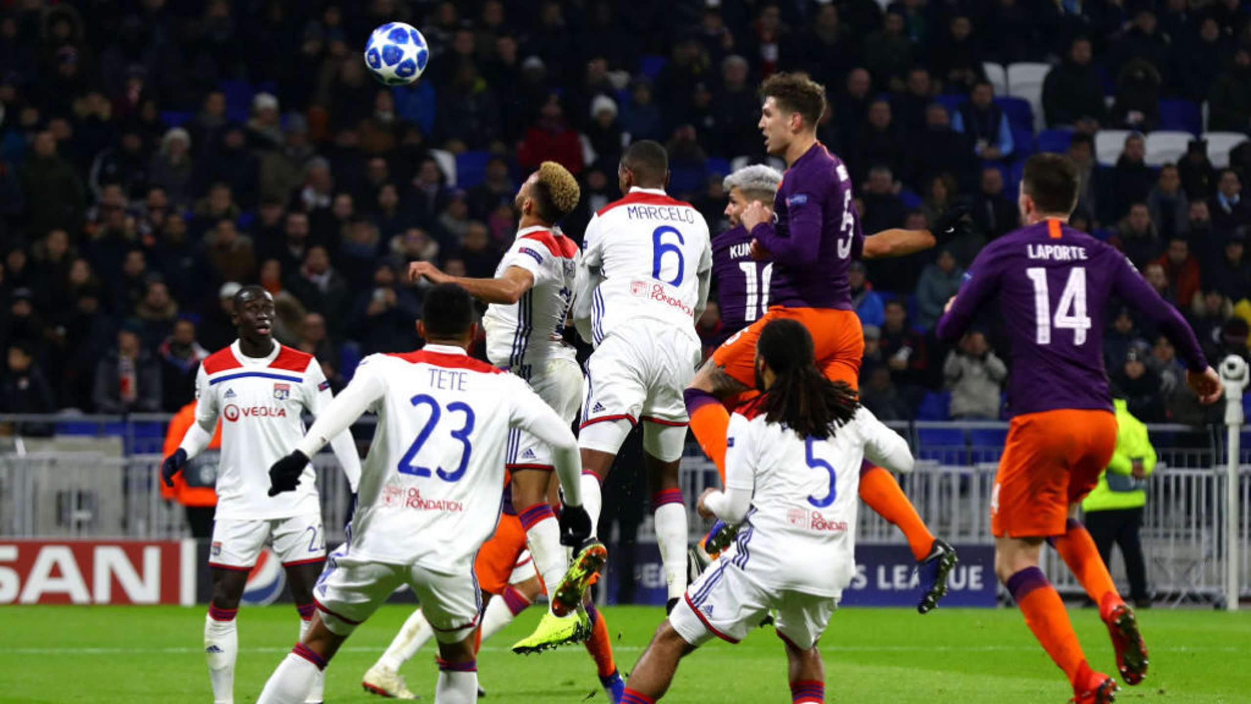 Lyon 2-2 City:  It's sweet 16 for City