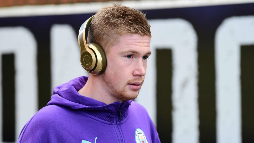 HE'S BACK : De Bruyne looks fully focused as he's named back in the City starting lineup.