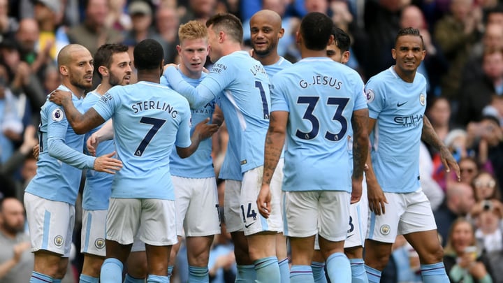 Man City PL squad numbers for 18/19