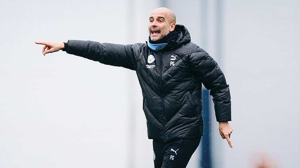 PEP TALK : The boss dishes out some instructions during the session