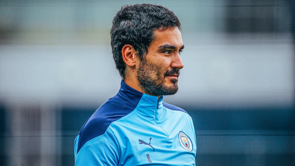 IN FOCUS : A thoughtful looking Ilkay Gundogan.