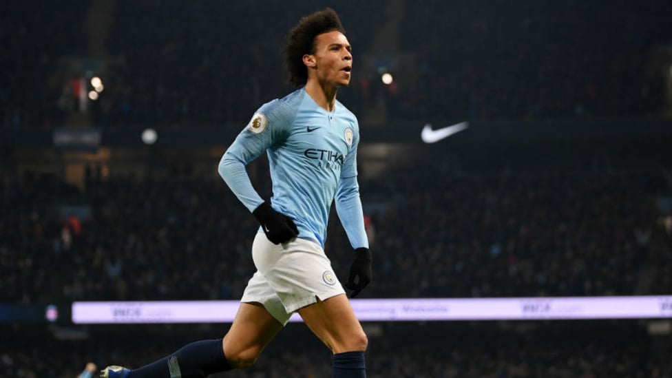 GOLDEN GLOW : Leroy Sane celebrates after his crucial goal