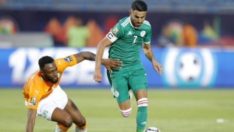 SKIPPER: Riyad Mahrez in action for Algeria.