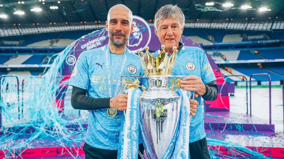 WINNER : Kidd won four Premier League titles as part of Pep Guardiola's coaching team, with the Catalan declaring him a 'legend' following our 2021 League Cup triumph.