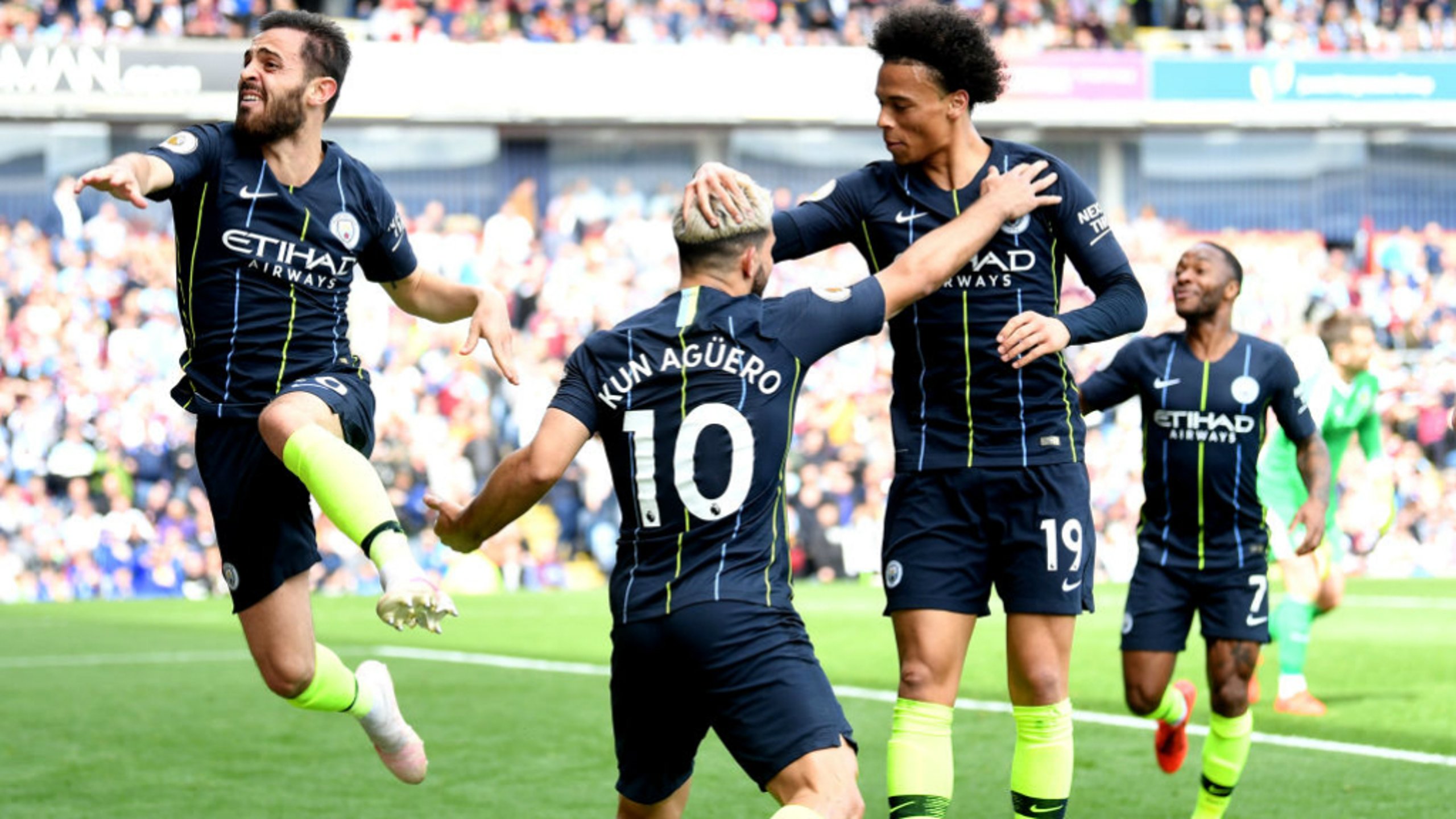 Gallery: Aguero strikes as City edge Burnley