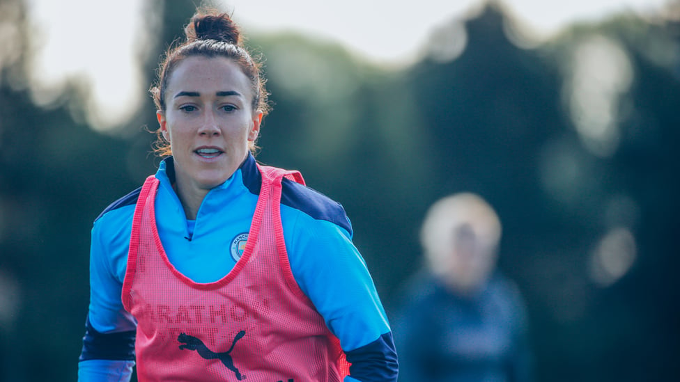 BRONZE AGE: Lucy Bronze gets straight down to work after rejoining City from Lyon