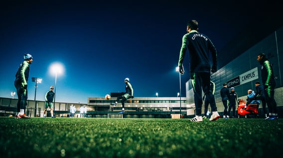 UNDER THE LIGHTS: Training by moonlight!