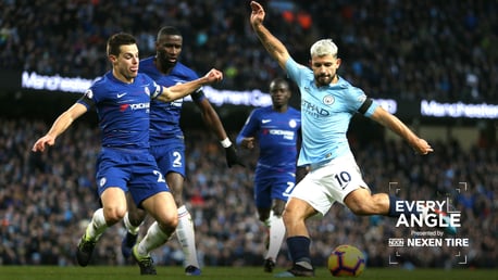 Every Angle: Sergio Aguero v Chelsea